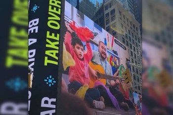 El profesor chileno que llegó a Times Square en Nueva York