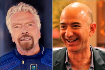 Richard Branson quiere ganarle la carrera espacial de millonarios a Jeff Bezos