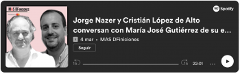 Jorge Nazer y Cristián López de Alto conversan con María José Gutiérrez de su expansión en EEUU