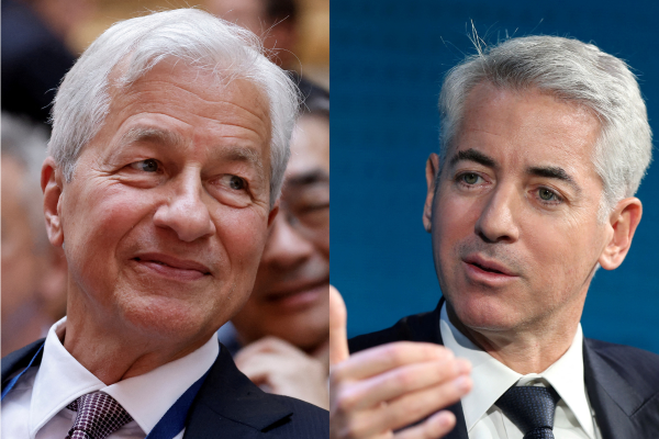 Jamie Dimon y Bill Ackman, los toros de Wall Street que influyeron en Trump para pausar los aranceles